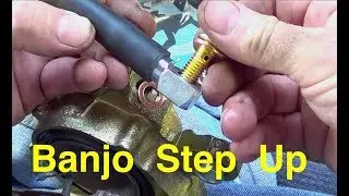 Brake Banjo Notch Faces UP for sealing to caliper