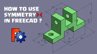 How to Use Symmetry Constraint in FreeCAD?