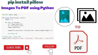 Day 95 : Images To PDF  using Python