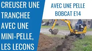 Digging my first trench with a mini-excavator : The hole