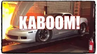 1300+ HP CORVETTE EXPLODES AND CATCHES ON FIRE!!!