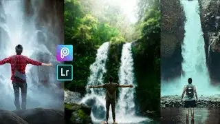 Waterfall Edit Picsart || 3D Creative Concept Editing 2020 || PicsArt Waterfall Manipulation ||