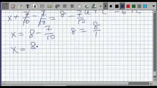Kasrlarni qo'shish va ayirishga doir misollar. Matematika 6-sinf. 11-dars