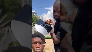 Man Cutting Hair With 😕 Strange Barber 😂#shorts