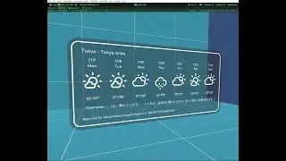 [VRChatワールドギミック]天気予報ウィジェット