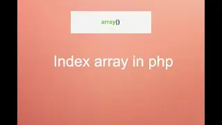 Types of array in php