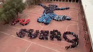 Mosaico #UnSueñoparaTi en Salesianos Atocha