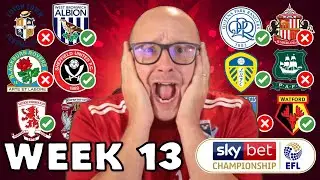2024/25 Championship Predictions - Matchday #13