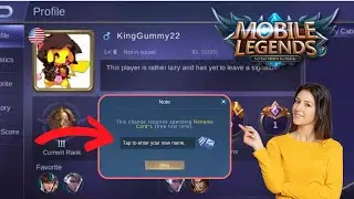 Как изменить имя в обновленной версии Mobile Legends 2024 | Изменить имя профиля на mlbb?