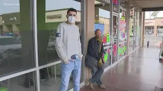 An act of kindness brings together a Scottsdale barber and homeless man