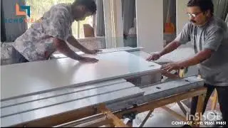 BONDWELL BE200 Mini Panel Saw cutting UPVC Boards!!! (Woodworking & Modular Furniture)