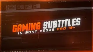 🎮[NO PLUGINS] Learn how to create GAMING SUBTITLES using Sony Vegas Pro 16+ [FREE PRESET]