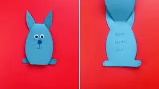 How to Make an Easy Easter Bunny Card for Kids | Easy Easter Craft for Kids