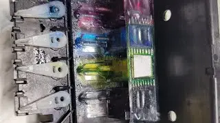 HP 950 프린트해드 챔버 비닐에 구멍이 났을때 때우고 막힌해드 뚫는법