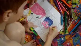 Раскраска под песенку из мультфильма Йоко