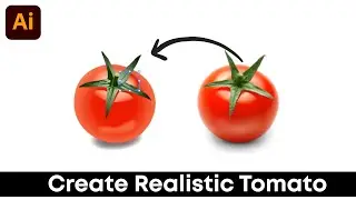 Create Realistic Tomato Vector Art in Adobe illustrator Speed Art