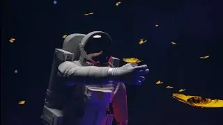 my first animation_Blender Cinematic Space