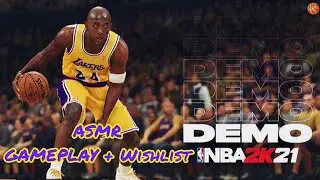 ASMR | NBA2K21 Demo Gameplay + Wishlist 🏀 (Whispering w/Controller Sounds)