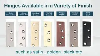 From Dull to Dazzling：Transform Your Doors with Stainless Steel Hinges!
