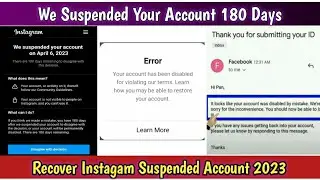 We Suspended Your Account 180 Days Disagree With Decision | Your Account Disable Violating Term 2023