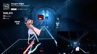 [Beat Saber] Dragon Night (BanG DreaM! Cover) [Fullbody Tracking]