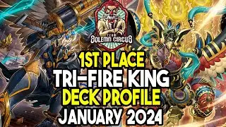 Yu-Gi-Oh! 1st Place Tri-Brigade Fire King Deck Profile January 2024