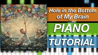 “Hole in the Bottom of My Brain” by AJR | (Easy) Piano Tutorial & Play Along | chords + melody