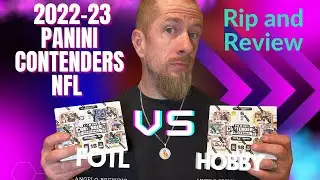 2022-23 Panini Contenders NFL FOTL V.S. Hobby Rip and Review! Which one is better??