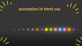 animation effect in html css
