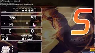 [osu!] CheerfulPonY | DOES - Guren [Kage] 168 pp |