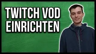Streamlabs OBS - Twitch VOD Einstellungen Tutorial deutsch