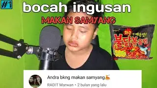 Bocah ingusan makan samyang,makan samyang,#andrafood