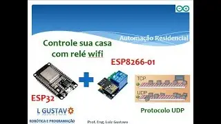 Controle ESP8266-01 com ESP32 com comunicação UDP