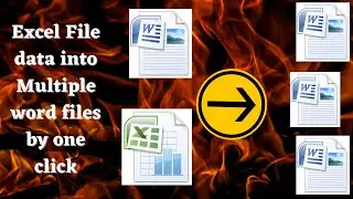 Excel File data into Multiple word files by one click | Microsoft Word | Tips and Tricks
