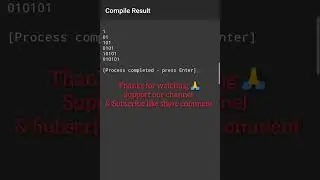#8 C program | coding c | c language | binary pattern | C programming shorts | 