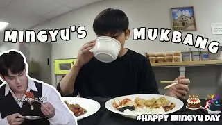 Kim Mingyu's Eating Show [Mukbang] | Happy Mingyu Day!