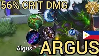 56% Critical Damage! Dark Angel Argus Carry The Game | Argus Gameplay ~ Mobile Legends