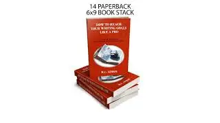 I will turn your 2d book cover into a 3d book graphic presentation - Book Cover Design Services