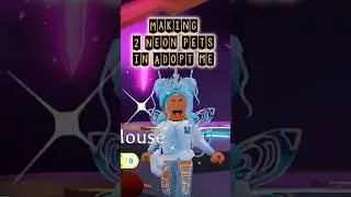 Making Neon pets in Adopt me #adoptme #roblox #shorts #youtubeshorts