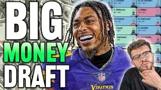 A HIGH STAKES 2024 Fantasy Football Draft (Live)