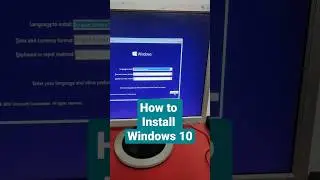 How to install Windows 10 Part 1 of 3 #computerlearning #ytshorts #shorts #computershorts