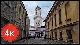 ⁴ᴷ Walking Tour VYBORG CITY. Nomadic Ambience