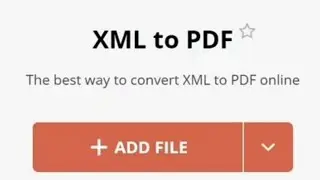 Convert xml file into pdf 