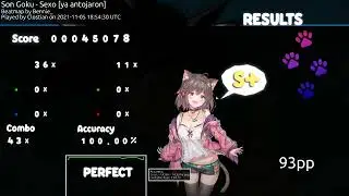 osu! SS en Goku cantando 