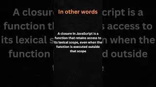 what is closure in JavaScript #javascript#html#css#angular#vue#react#frontend#closure#closureinjs