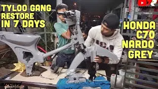 Process Restoration Honda C70 TylooWork in 7 Days
