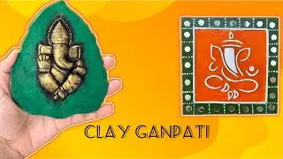 Ganesh clay art| clay Ganesh making at home #ganeshchaturthi #ganesh #clayart #ganpati #diy