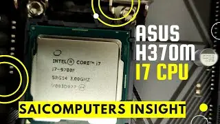 Unboxing The New Asus H370M Plus MB || How to build a PC step by step  || Intel Core i7
