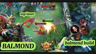 BALMOND EXP LANE FULL DAMAGE BUILD VS SUN/TIGREAL OFFLANE BEST BUILD MLBB