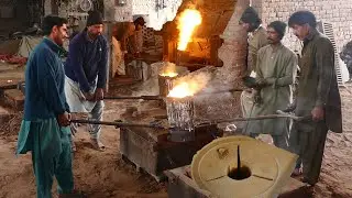Huge Process of Metal Casting | Production of  Wheat Grinder Machine